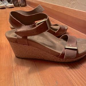 Cute bohemian wedge sandal